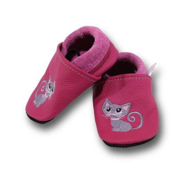 Hausschuhe Katze auf pink